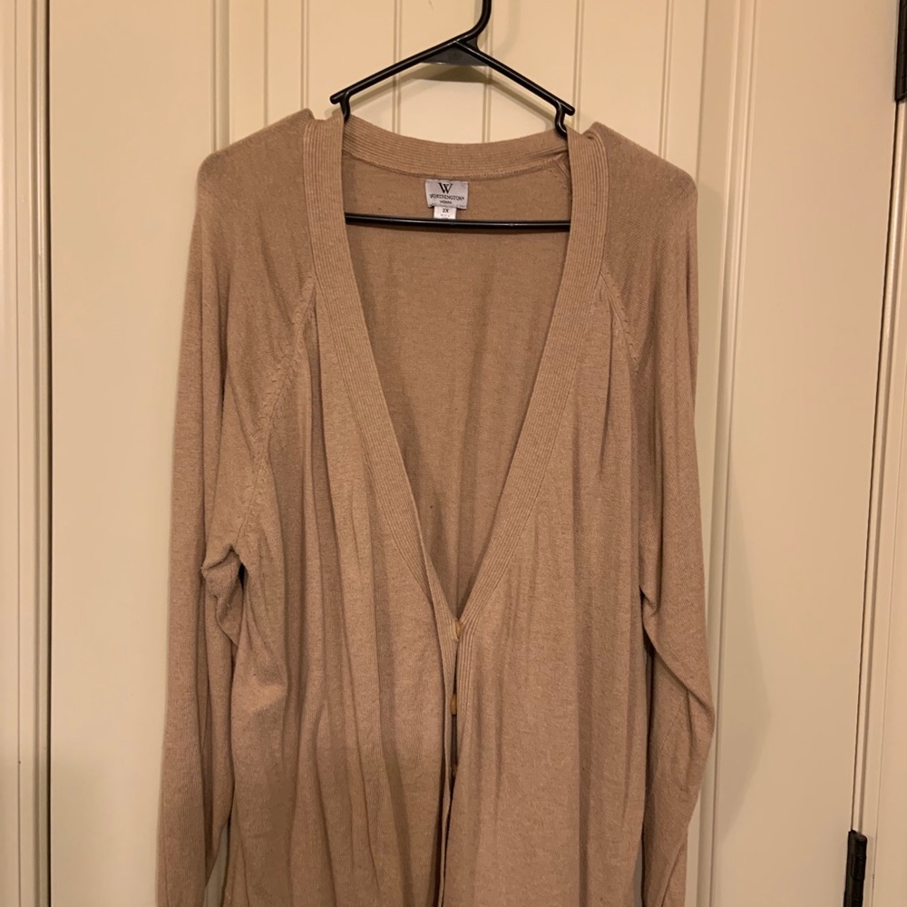 Tan cardigan